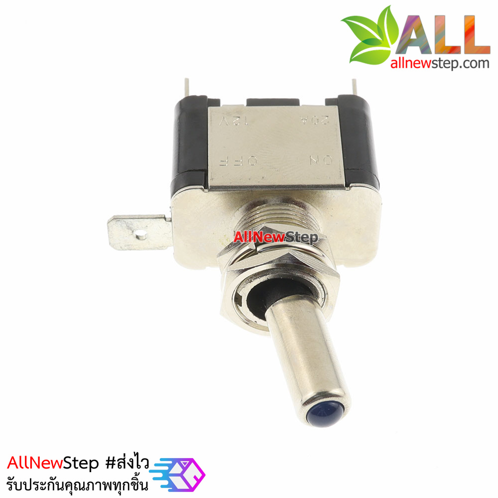 สวิตช์เปิด/ปิด ร็อกเกอร์สวิตช์ switch 3.3-12V 20A ฝาสีน้ำเงิน พร้อมไฟ LED