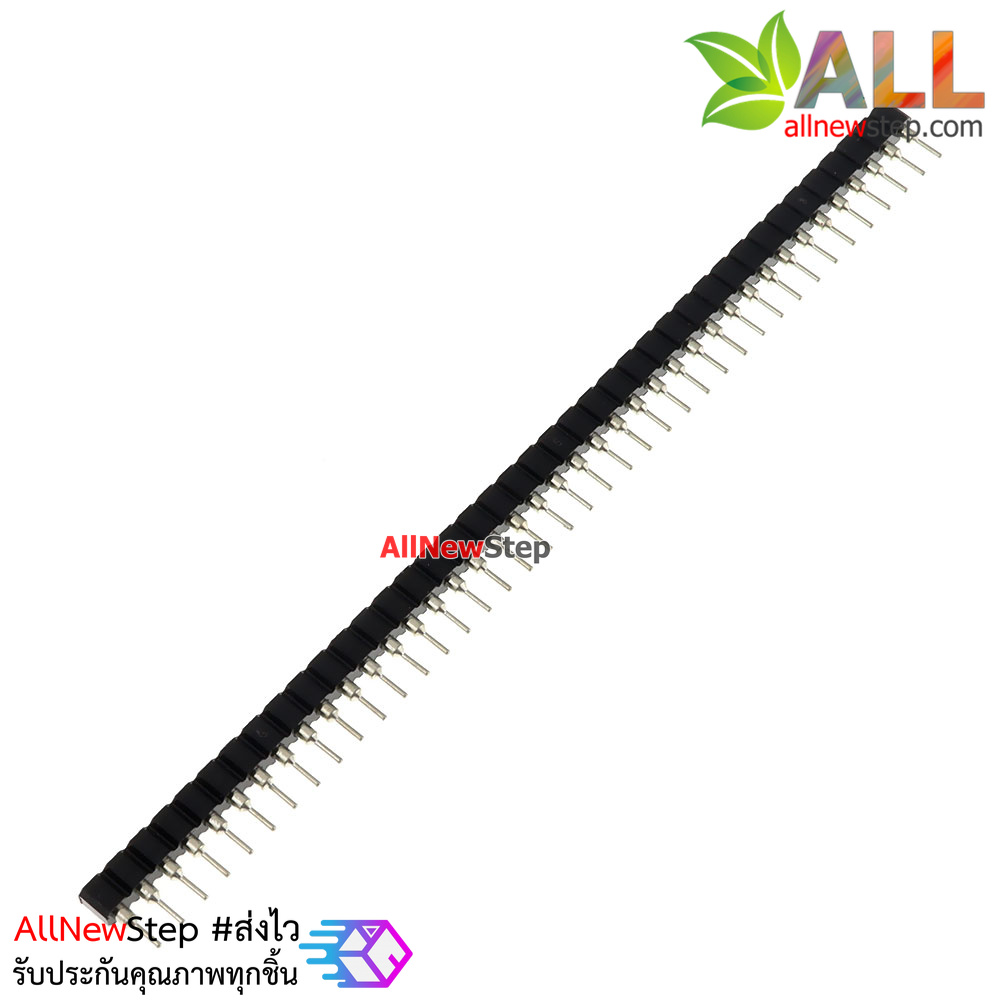 ก้างปลา 2.54mm ซ็อกเกตขากลมอย่างดี Single Row Pin Header 2.54mm round hole 1X40 Pin