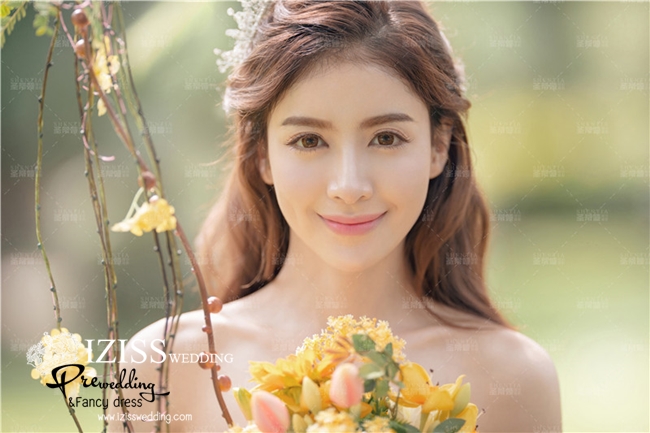 PW320 - **พร้อมส่งชุดผญ.ค่ะ** ชุดคู่ถ่ายพรีเวดดิ้ง (prewedding dress) & ชุดแต่งงานแฟนซี (Fancy wedding dress)ชายหญิง "ธีมชุดเจ้าสาวสีส้มโอรส-เทา"