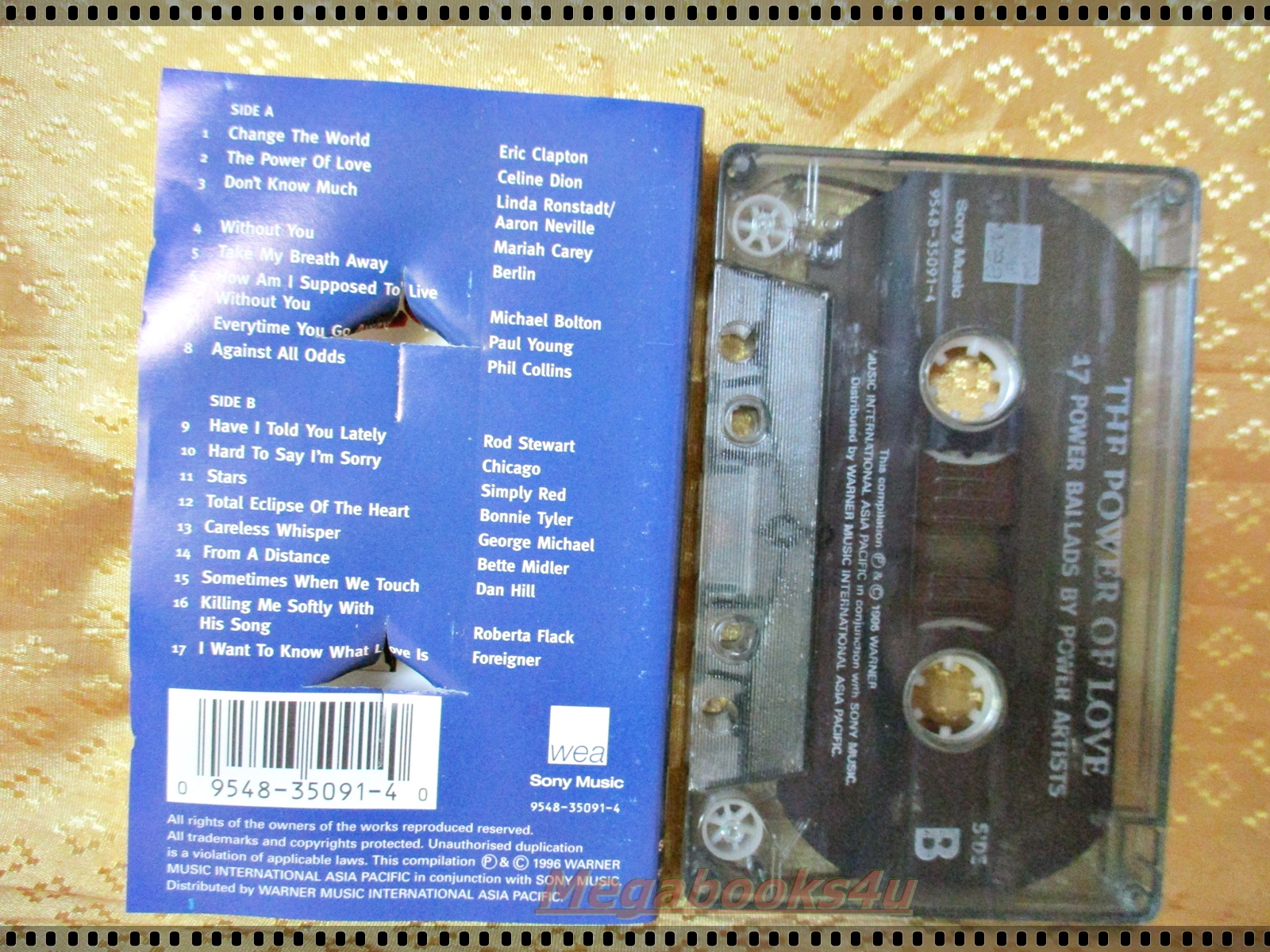 เทปเพลงสากล อัลบั้ม THE POWER OF LOVE