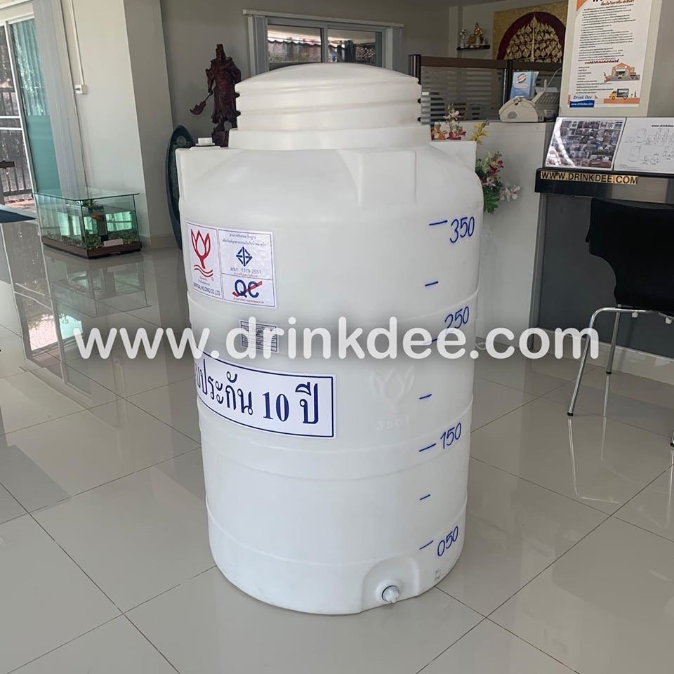 ถังเก็บน้ำ-เคมี PE 350 ลิตร (ทรงขวด)