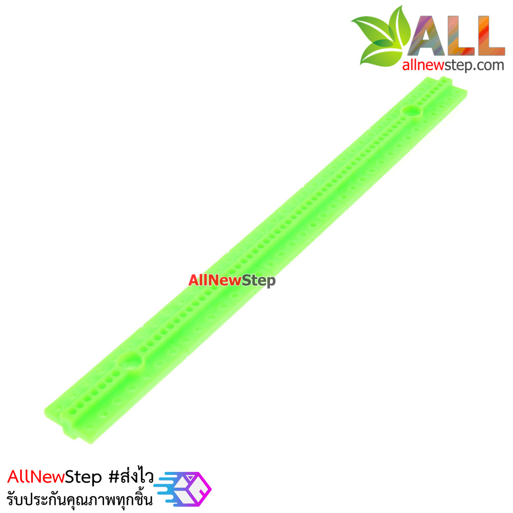 ABS plastic long bar blocks universal plate ขนาด 1.5x17.4cm สีเขียว