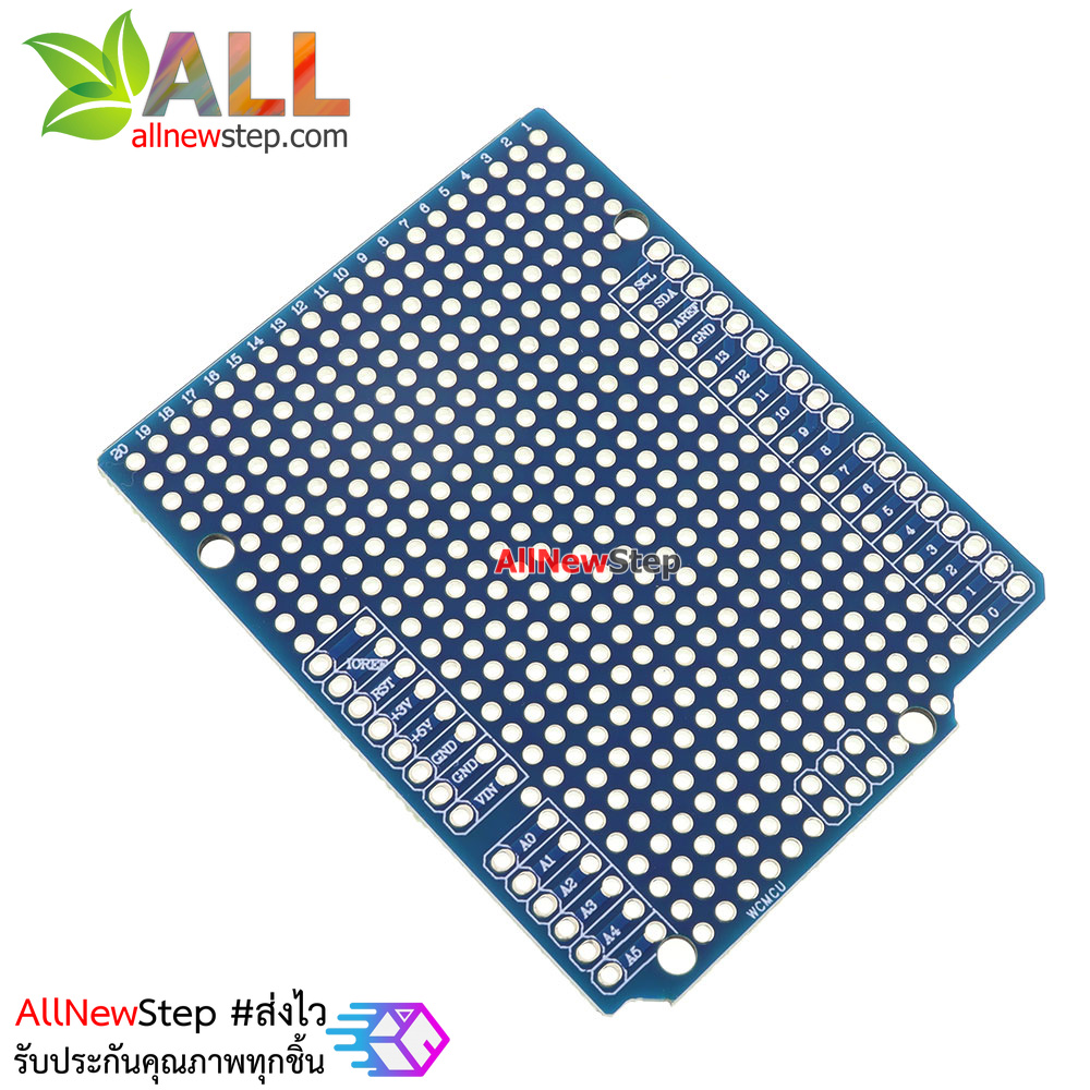 แผ่นปริ้น Uno R3 PCB ProtoShield extension board uno shield พร้อมขา Pin Header for Arduino