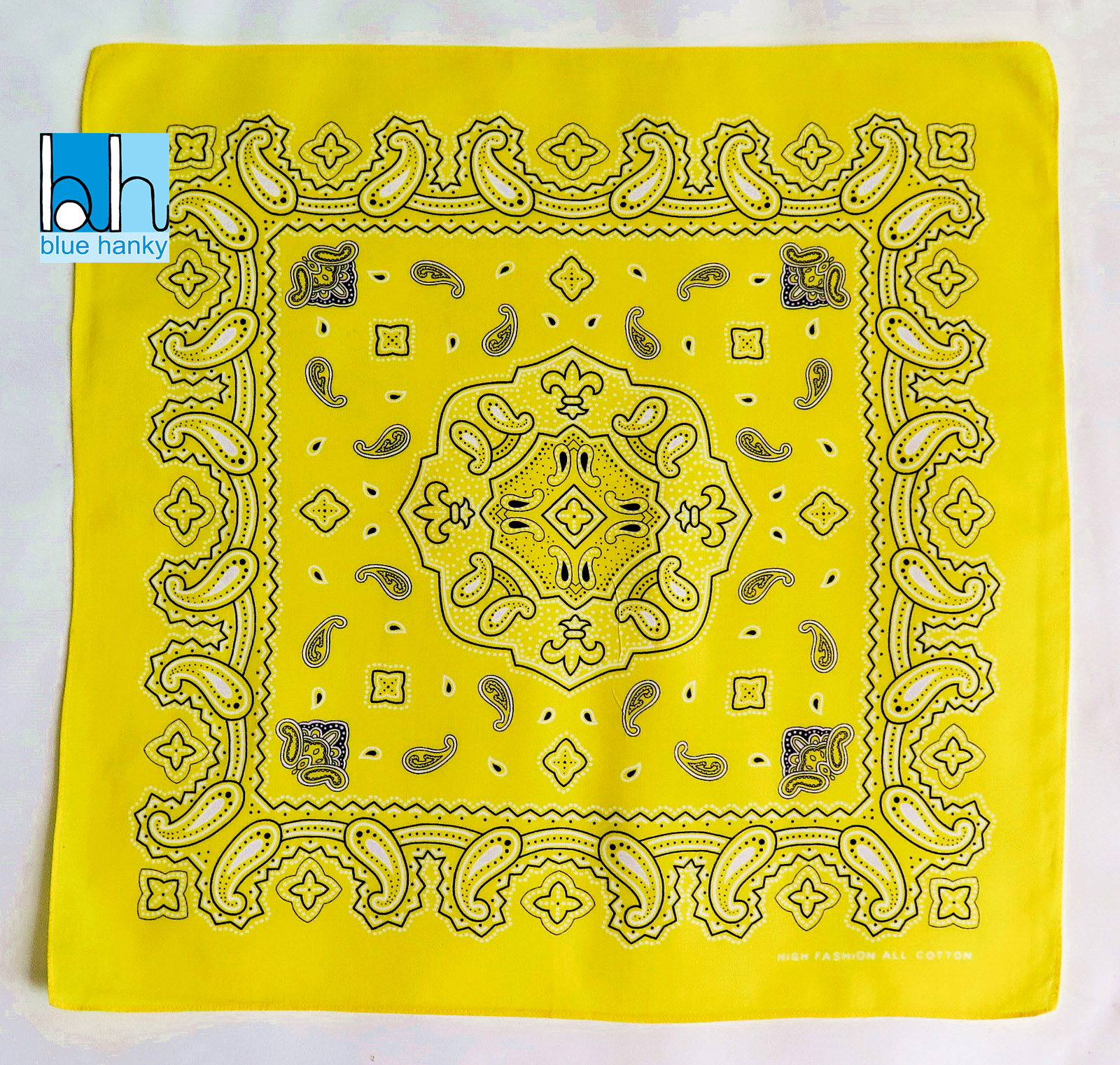#244 21" Paisley คาวบอย ผ้าเช็ดหน้ามือ2 สภาพดี ผ้าเช็ดหน้าผืนใหญ่