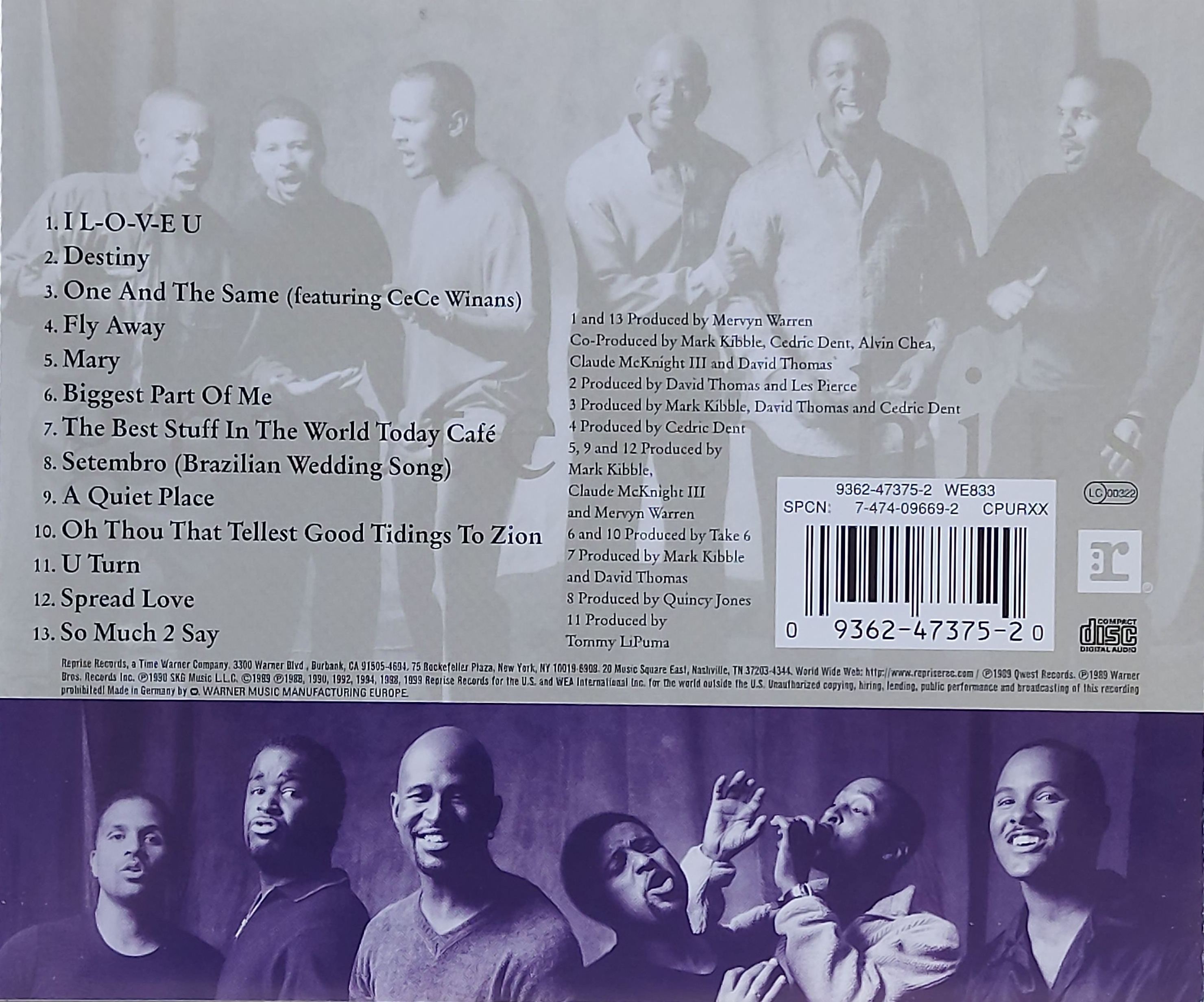 CD,Take 6 - Greatest Hits (1990)(Germany)