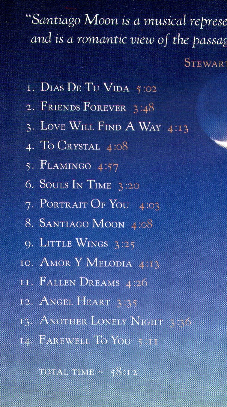 CD,Stewart Dudley, Antonio Diaz - Santiago Moon(Body & Soul Collection)(instrumental)(USA)