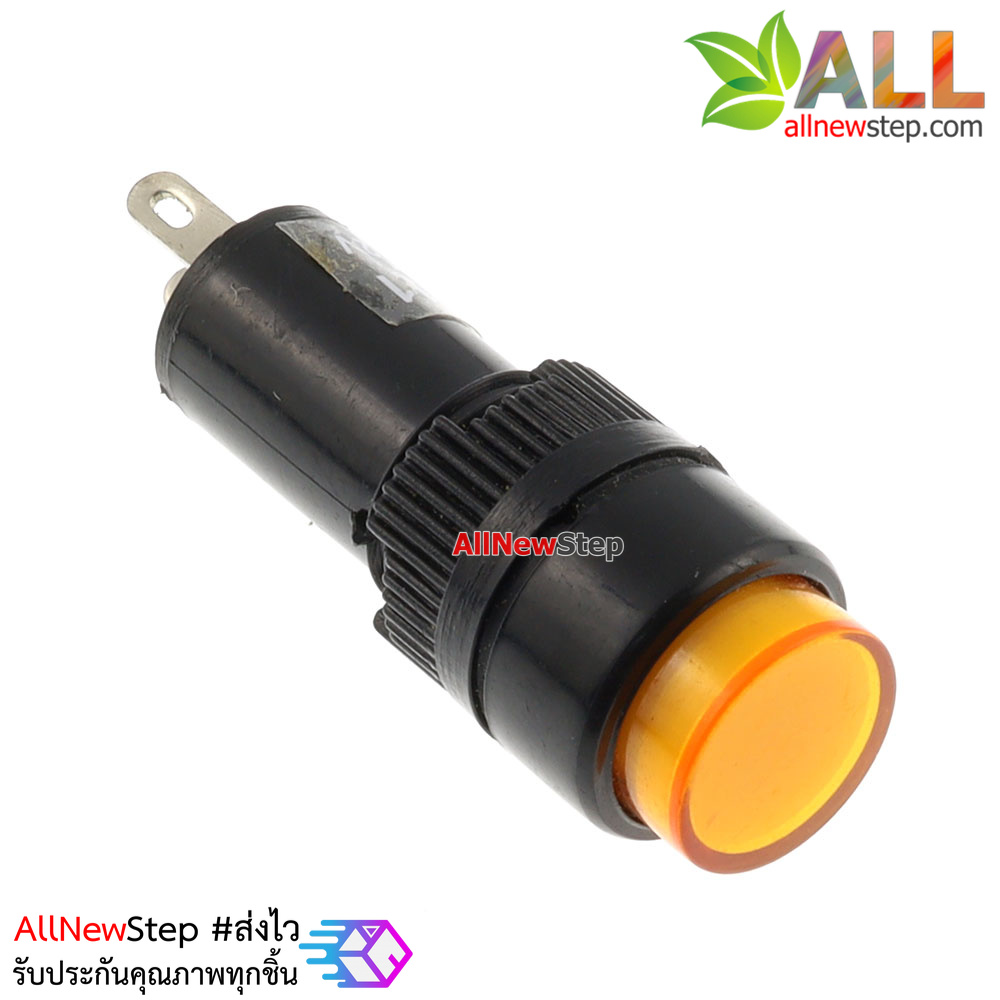 Light Indicator Pilot Lamp DC 12V หลอดไฟสัญญาณ NXD-211 LED ขนาด 10 มม สีเหลือง