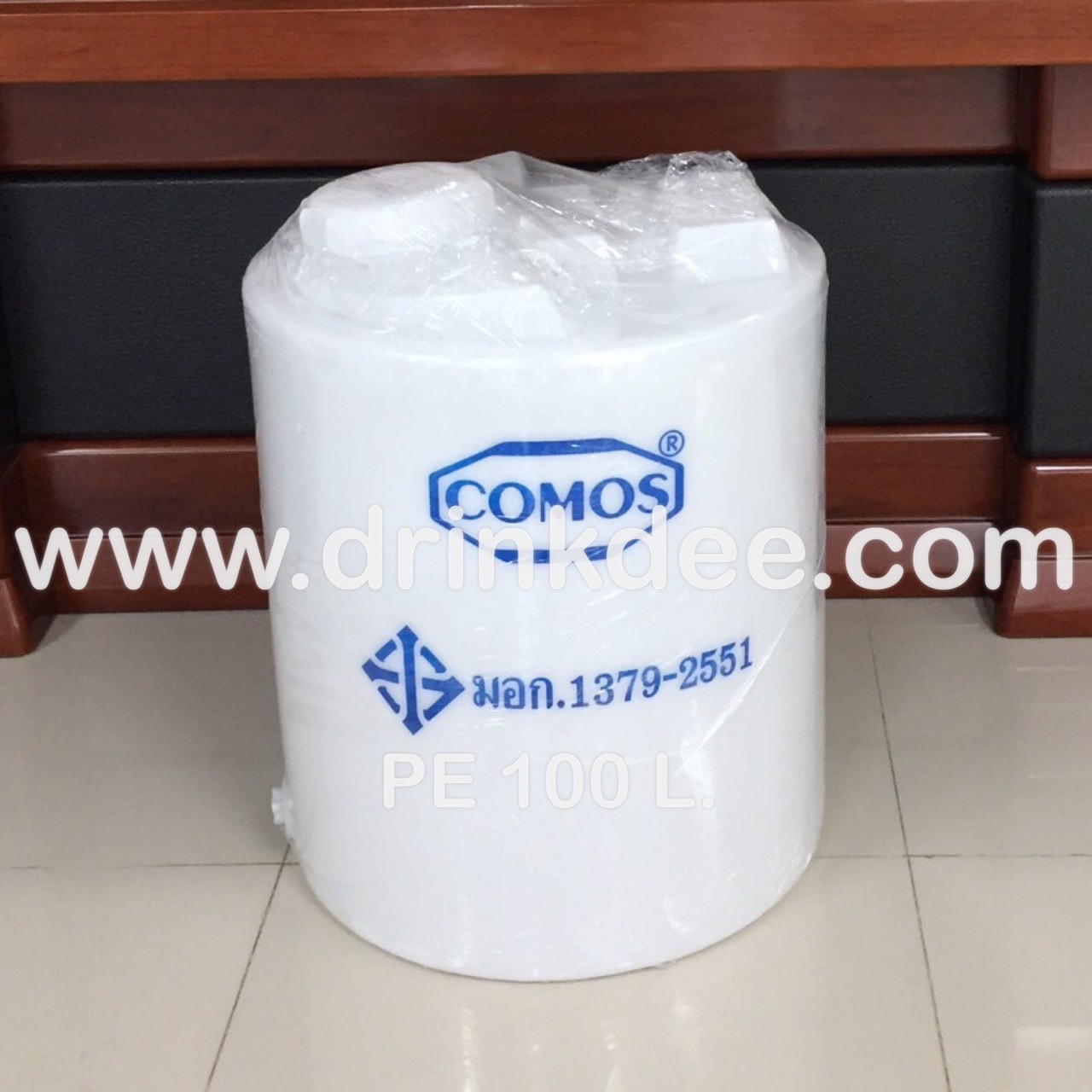 ถังบรรจุน้ำ - สารเคมี (ยี่ห้อ COMOS) 100 ลิตร