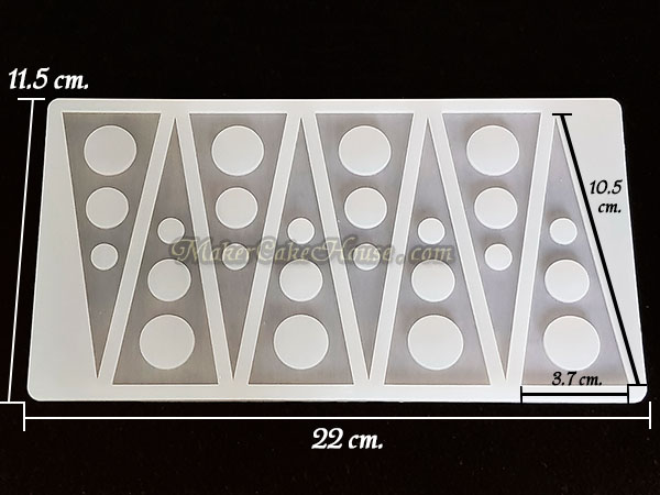 พิมพ์ช็อคโกแลต / กัมเพส รูปสามเหลี่ยมมีรู