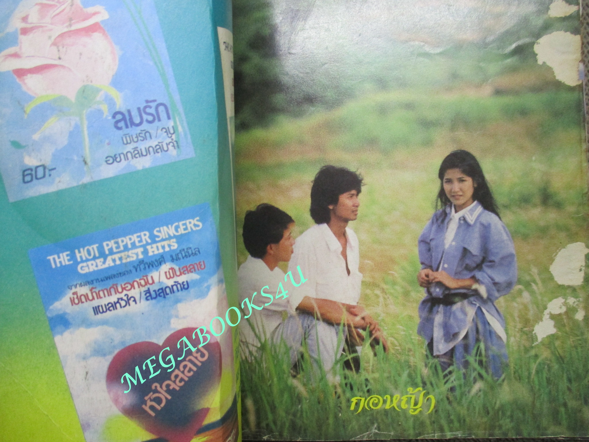 หนังสือเพลงพร้อมคอร์ดกีตาร์ MUSIC FOR YOU มีภาพคาราบาว(มีรอยกระดาษถลอก) รวมดาว สภาพพอใช้ เก่าหน่อย มีรอยเปื้อน ตามภาพ