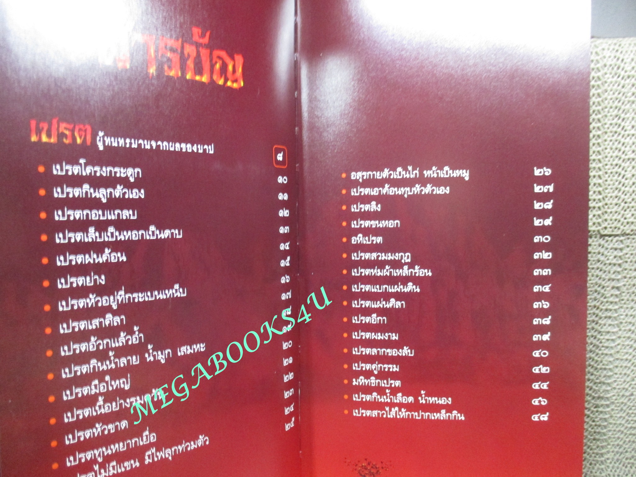 หนังสือ เปรต ผู้ทนทรมานจากผลของบาป