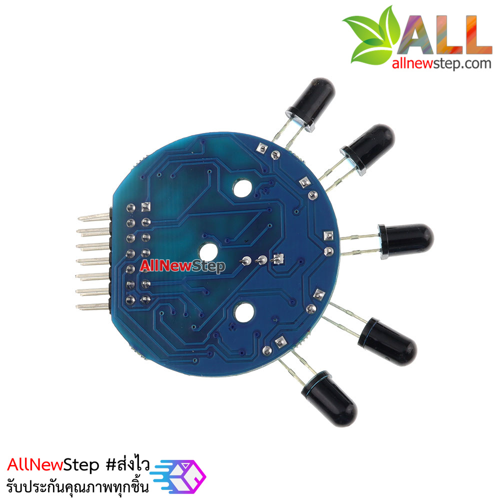 Flame Sensor เซนเซอร์ตรวจจับเปลวไฟ 5 ช่อง สำหรับ Arduino