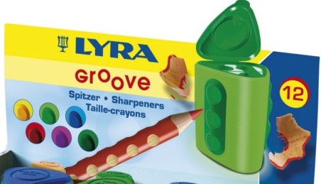 กบเหลาดินสอสามเหลี่ยม แบบ 2 รู GROOVE LYRA