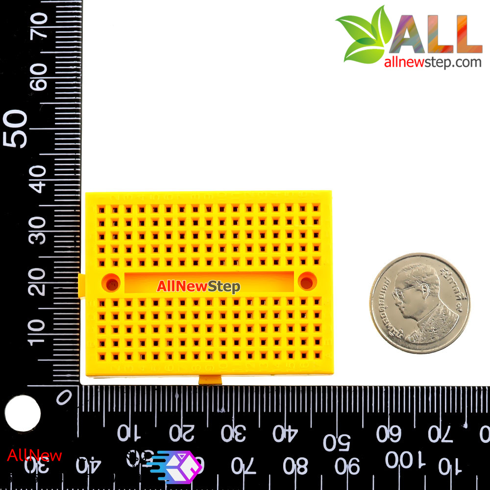 Breadboard 170 holes สีเหลือง
