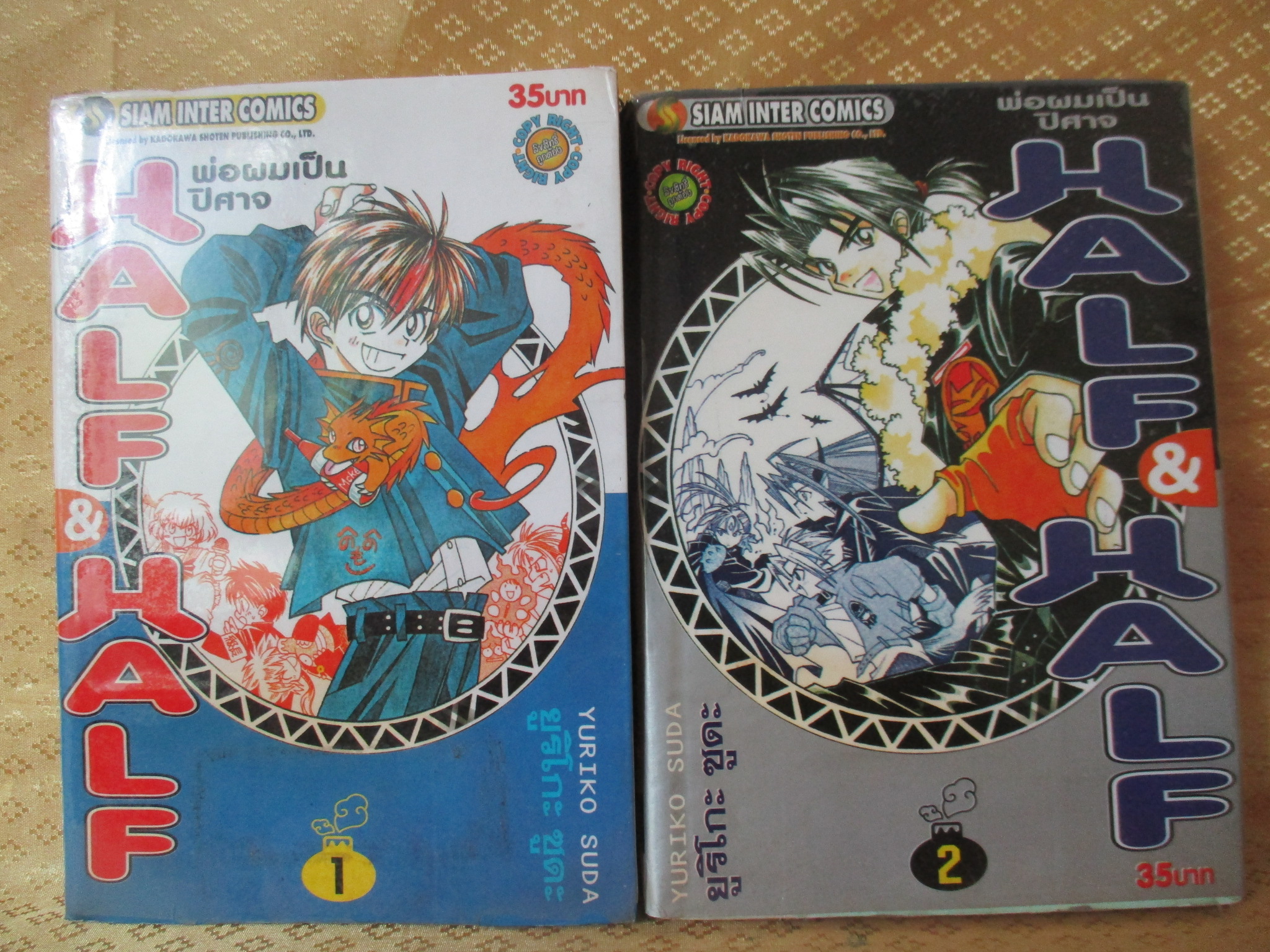 การ์ตูนเช่า HALF HALF พ่อผมเป็นปิศาจ ครบชุด2เล่มจบ สนพ.สยาม