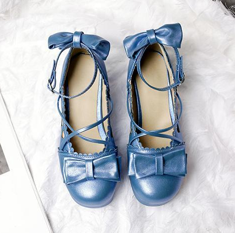รองเท้าเจ้าหญิงน่ารักๆ ไซต์ 34-46 สีดำ/ทอง/แดง/น้ำเงิน/ชมพู