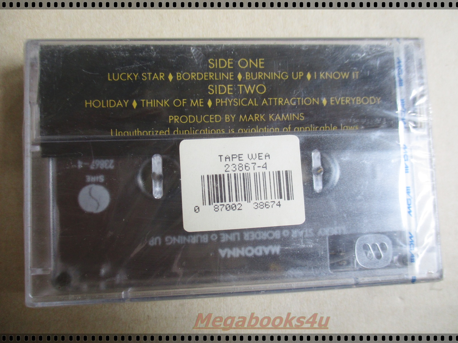 ขายเทปเพลงสากลเก่า MADONNA-THE FIRST ALBUM มือ1ในซีล