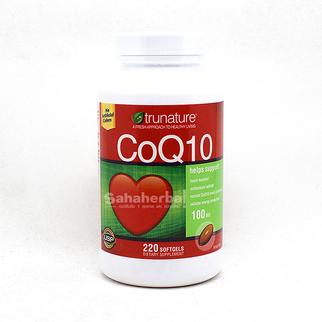 TruNature Coenzyme CoQ10 100 mg อาหารเสริมบำรุงหัวใจ