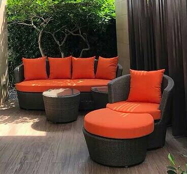 โซฟาหวาย โซฟาห้องนั่งเล่น โซฟาห้องรับแขก Rattan sofa Woven rattan sofa Living room sofa 34
