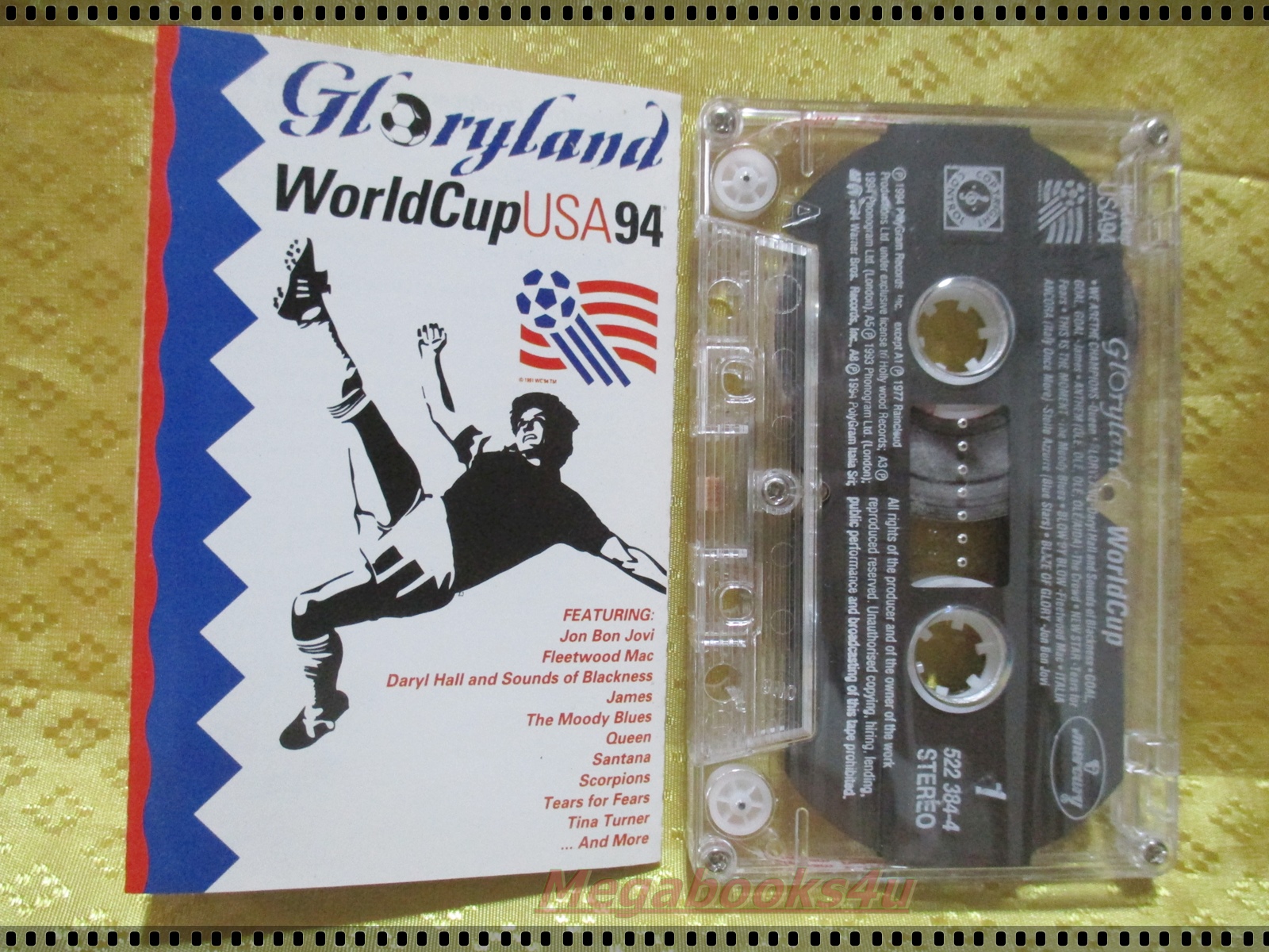 เทปเพลงสากล GLORYLAND อัลบั้ม WORLD CUP USA94