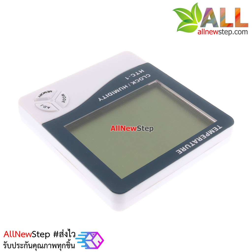 นาฬิกาพร้อมฟังก์ชั่นวัดอุณหภูมิและความชื้น Thermometer & Hydrometer HTC-1