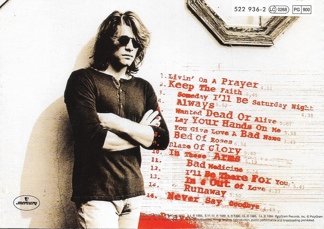 Used CD,Bon Jovi - Cross Road The Best Of Bon Jovi (A+)(1994)(France)