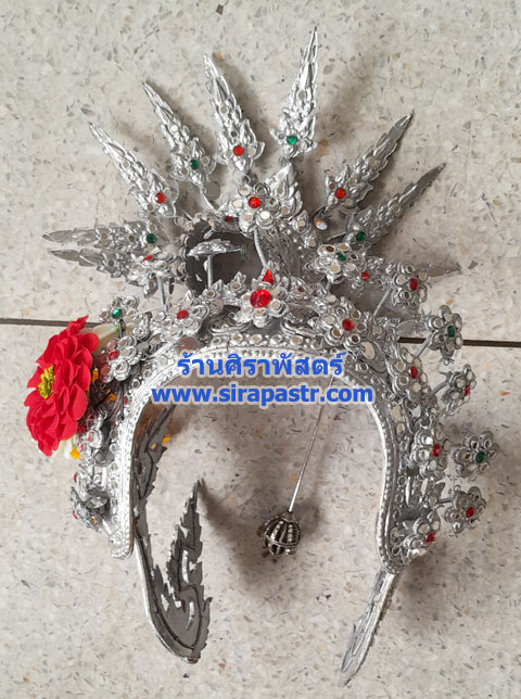 เครื่องประดับศีรษะ-ชุดฉุยฉายพราหมณ์(กระบัง+ช้อง+ปิ่น) [มือสอง-ขายตามสภาพ/ติดต่อร้าน]