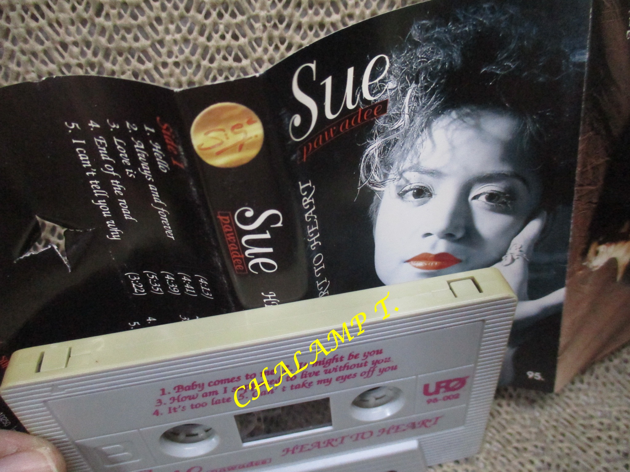 เทปเพลงสากล sue pawade - heart to heart