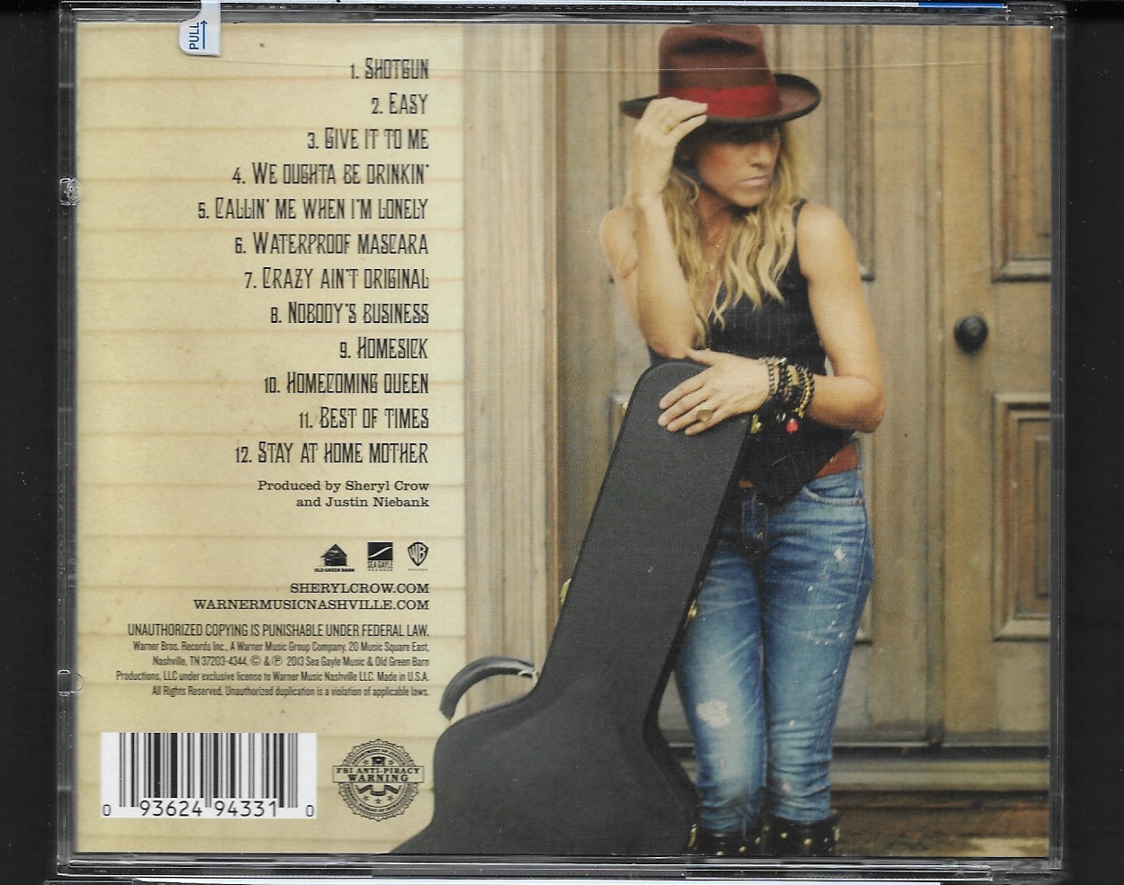 CD,Sheryl Crow - Feels Like Home (2013)(USA)
