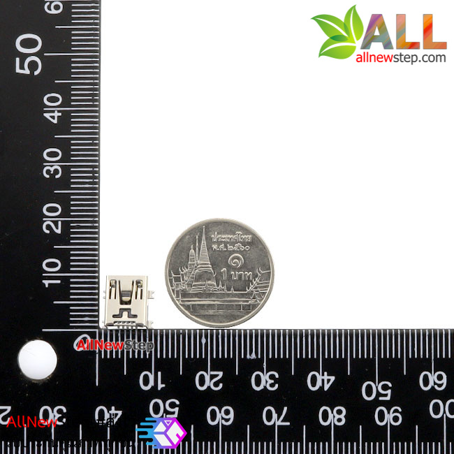 5-Pin Female Mini B USB SMD Socket Connector mini usb