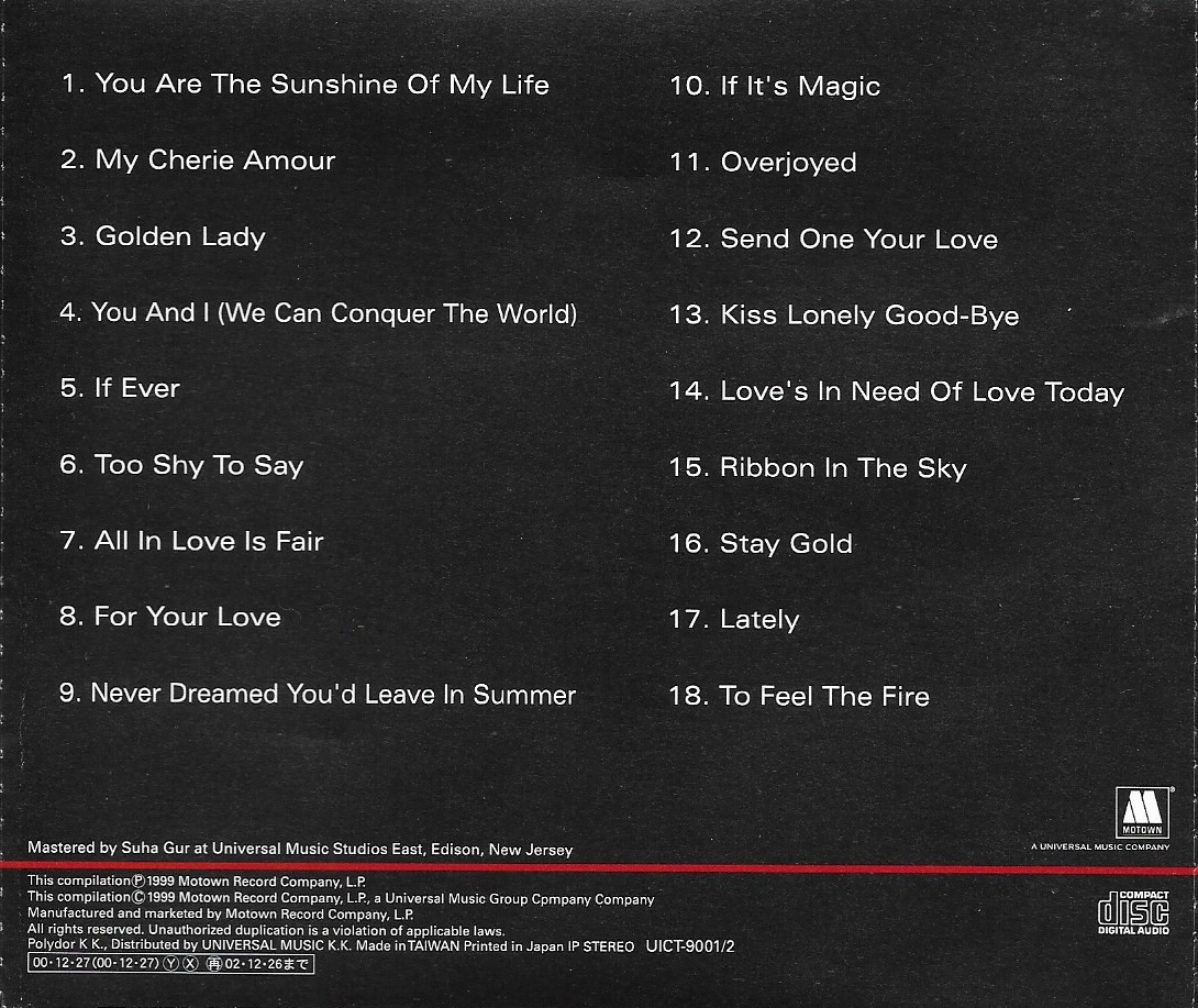 Used CD,Stevie Wonder - Ballad Collection (2CD)(A)(1999)(Taiwan)