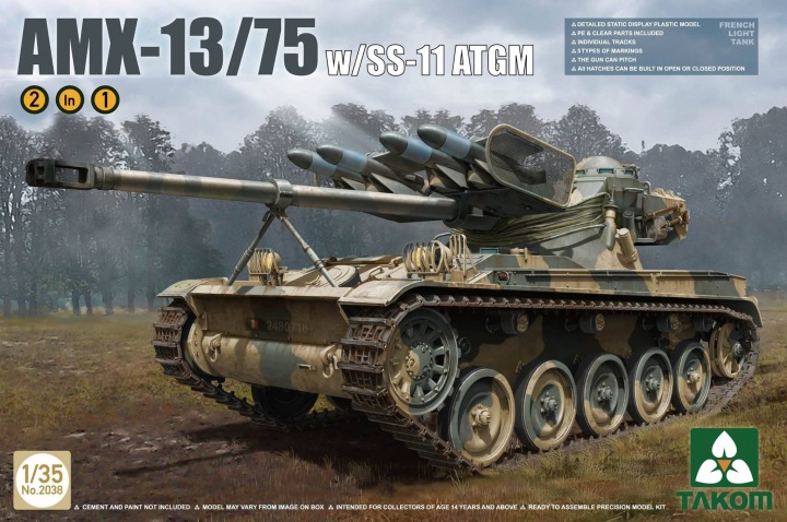 1/35 AMX-13/75 SS11 ATGM French Light Tank