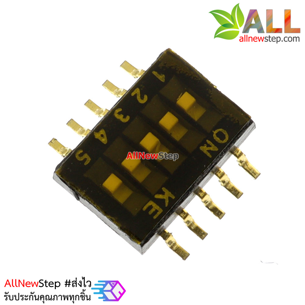 DIP switch smd toggle switch 1.27MM pitch 5P ดิฟสวิตช์ 5 ขา