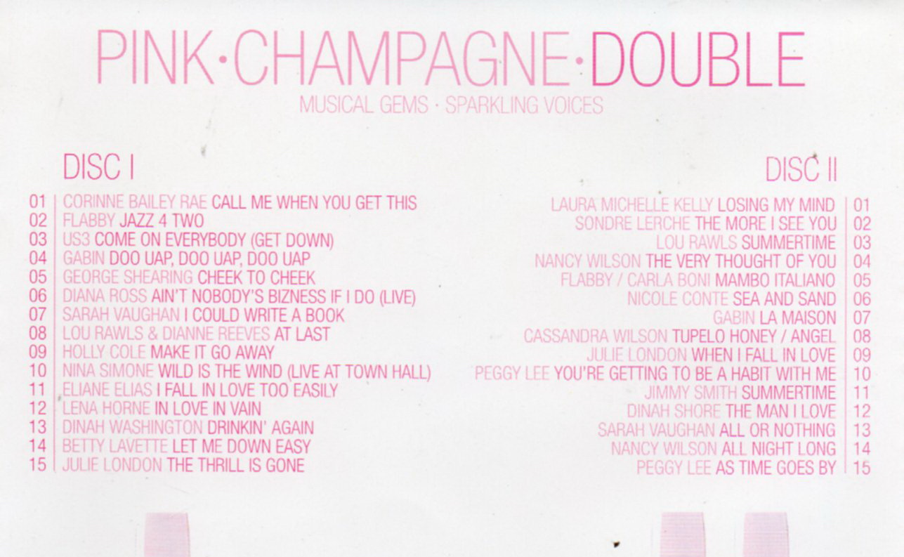 CD,Pink - Champagne - Double Musical gems Sparkling voices(Various Artists)(2CD)(2007)(Thai)