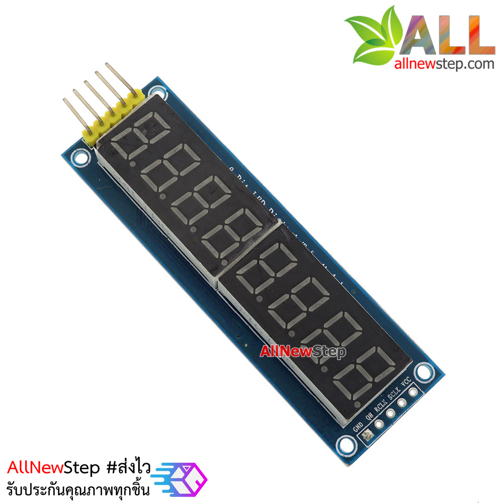 Eight digital tube module LED display Eight serial 74HC595 drivers พร้อมสายไฟ