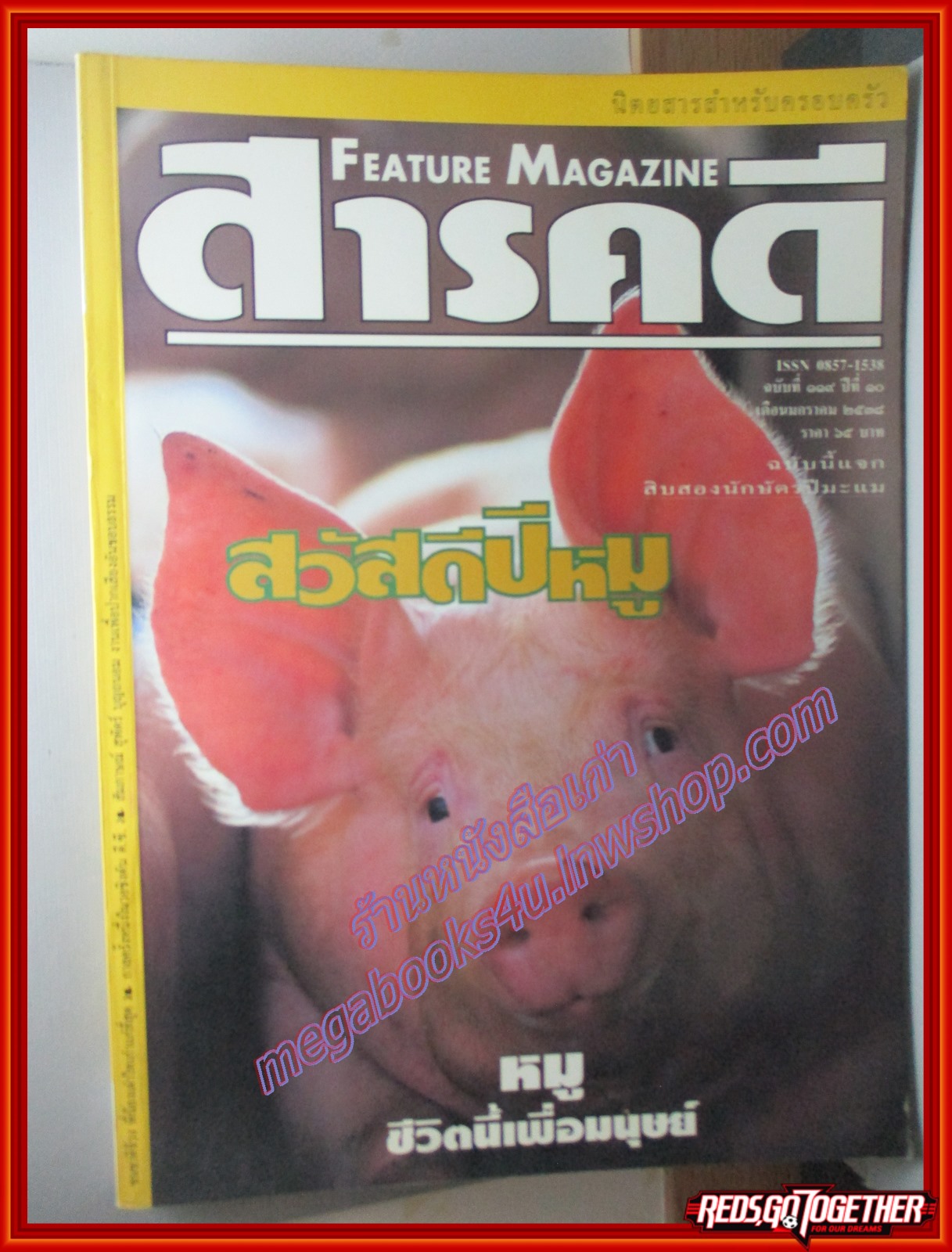 นิตยสารสารคดี ฉบับที่119 มกราคม 2538 + นักษัตรปีมะแม หมูชีวิตนี้เพื่อมนุษย์ ชนชาติจ้วง วอชิงตันดีซี ยะลา