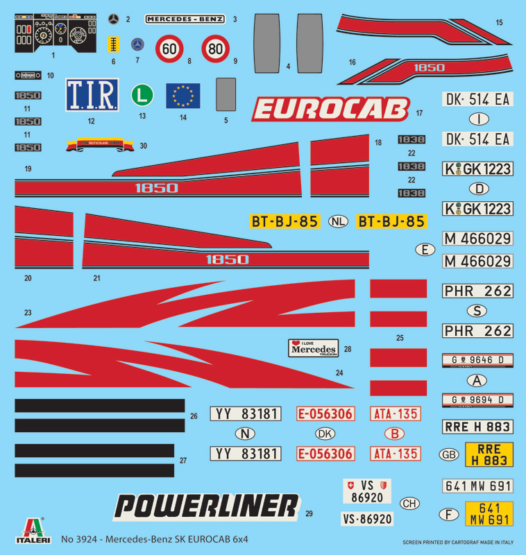 1/24 MERCEDES-BENZ SK EUROCAB 6x4