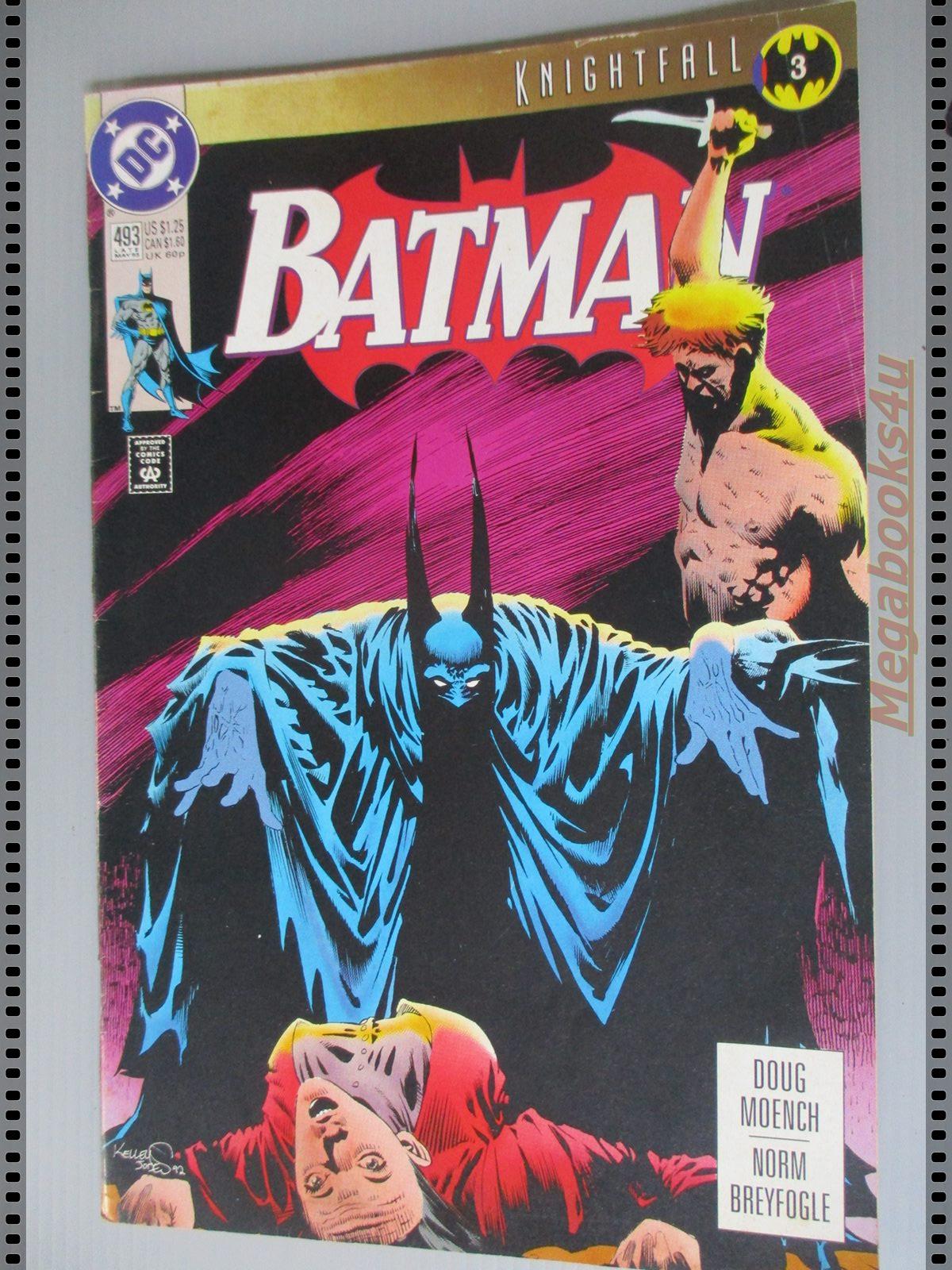 การ์ตูน DC comics การ์ตูนภาษาอังกฤษ แบทแมน BATMAN ฉบับที่ 493 ปี2536 ตอน RED SLASH
