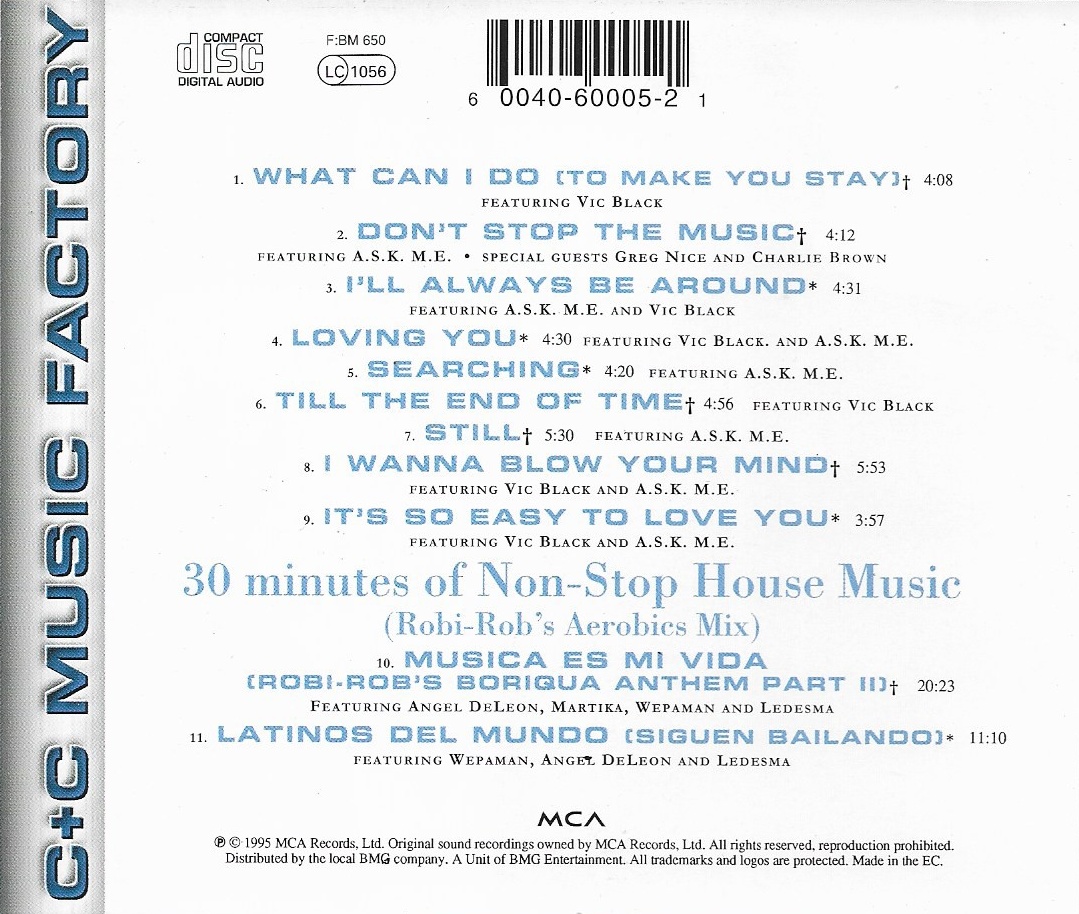 Used CD,C+C Music Factory - C+C Music Factory (C)(1995)(EC)