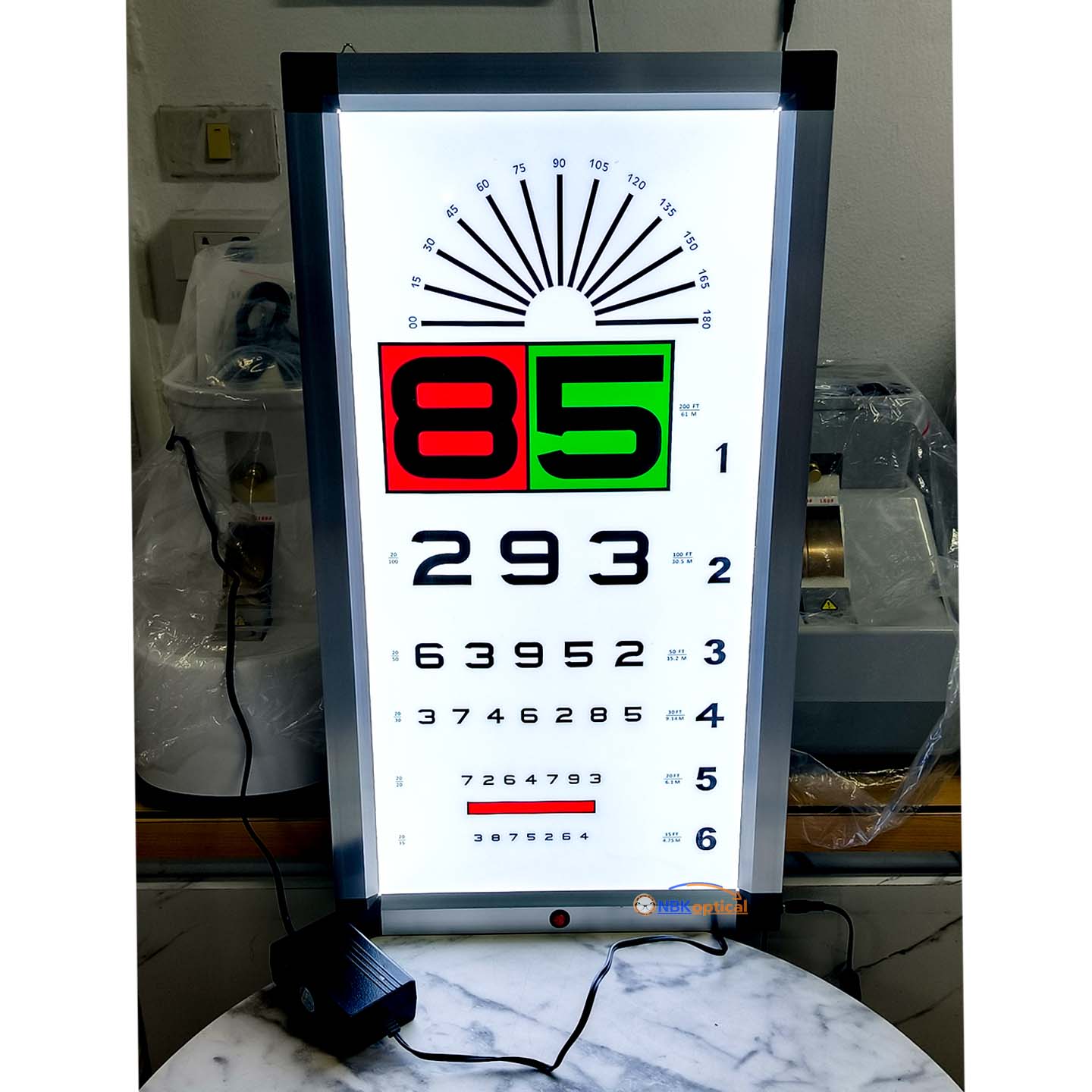 ป้ายวัดสายตามองไกล ระยะ 6 เมตร (เวอร์ชั่น2)