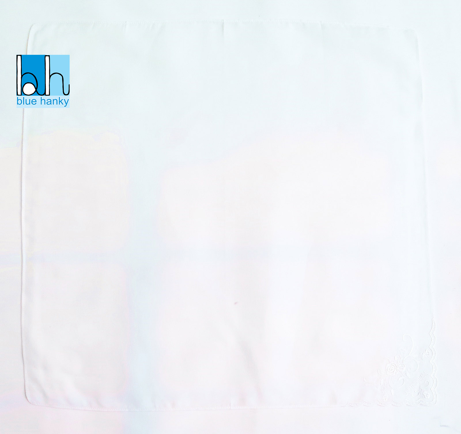 #206 19" JUNKO SHIMADA ผ้าเช็ดหน้ามือ2 สภาพดี ผ้าเช็ดหน้าผืนใหญ่