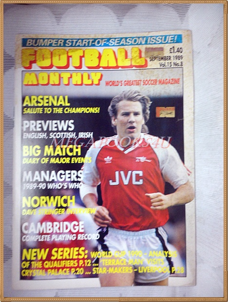นิตยสารฟุตบอลต่างประเทศ FOOTBALL MONTHLY SEP.1989 สภาพดี