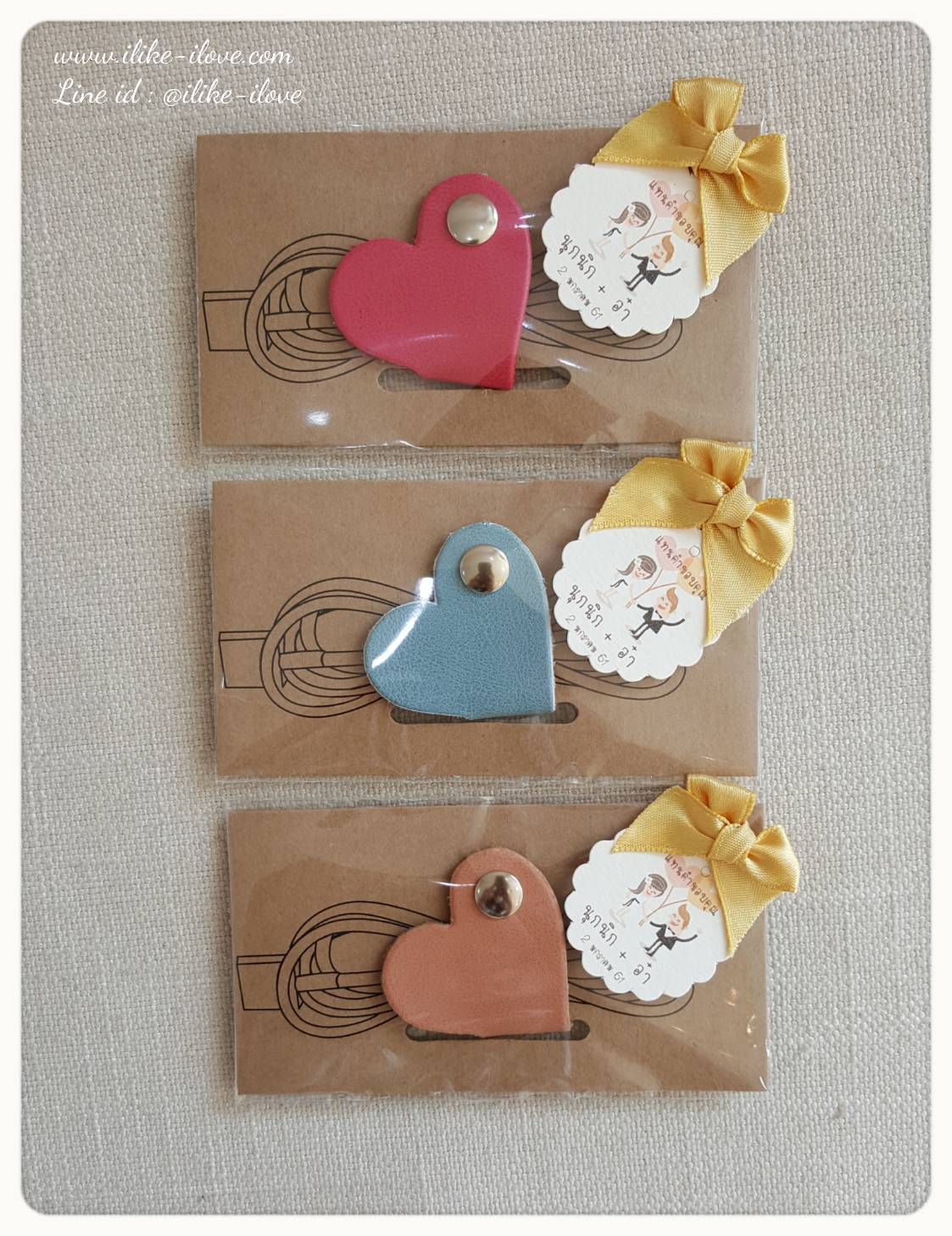 หนังรัดสายไฟ mini heart