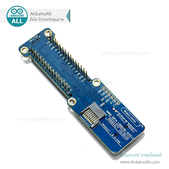 บอร์ด Data Logger nano Shield สำหรับ Arduino Nano sd card DS1307