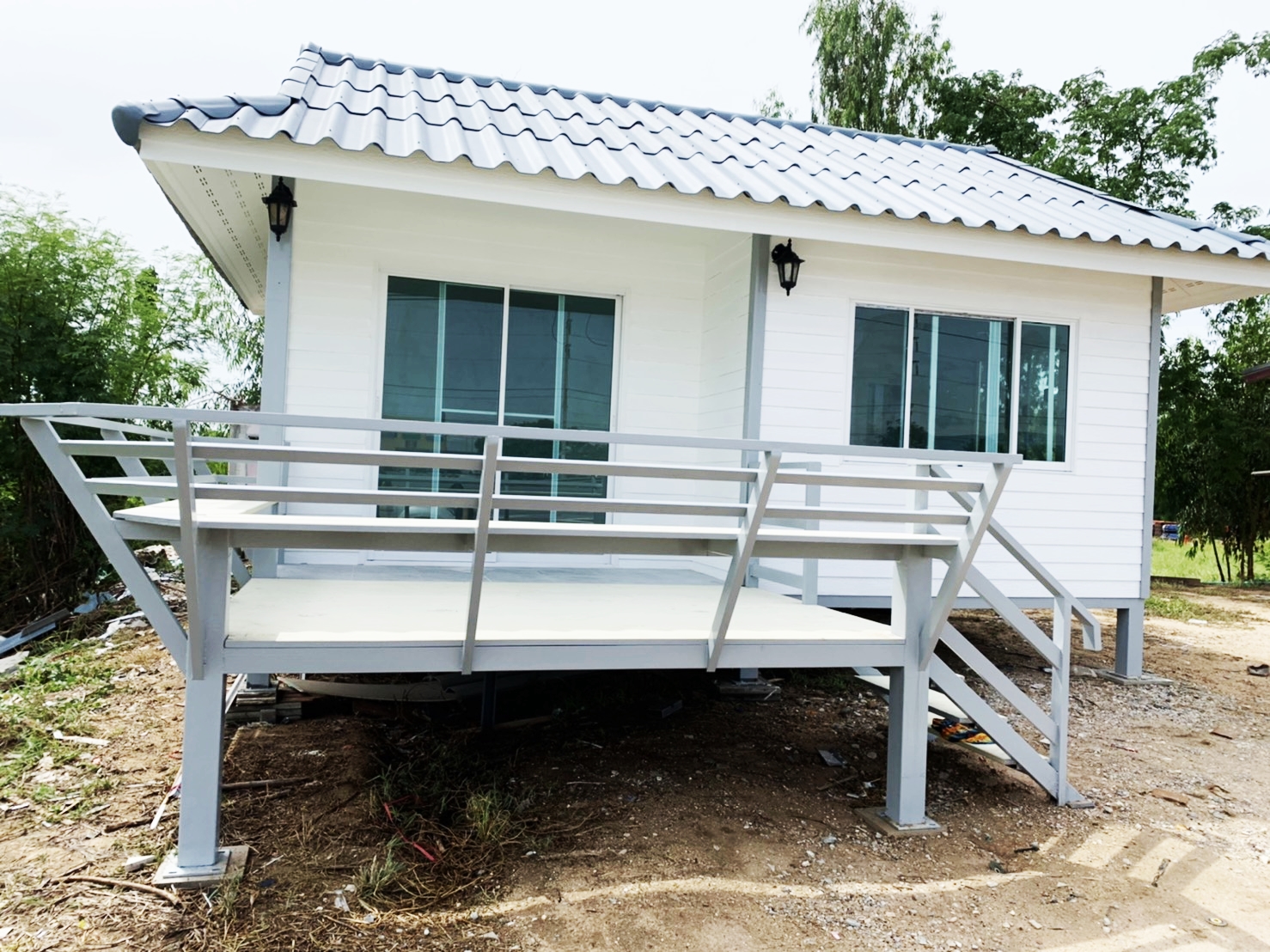 บ้านน็อคดาวน์ ขนาด 4*6 เมตร 1 ห้องนอน 1 ห้องโถง 1 ห้องน้ำ ราคา 320,000 บาท