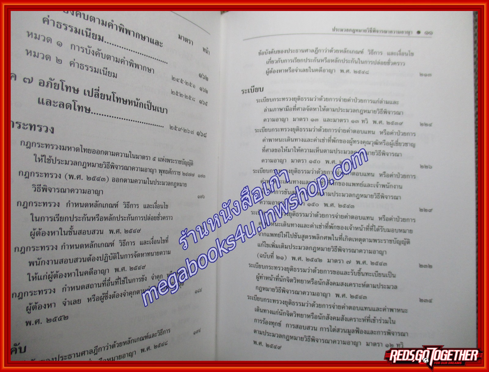 ประมวลกฎหมายวิธีพิจารณาความอาญา ฉบับทันสมัย / ธีระพล อรุณะกสิกร (เนื้อเรื่องมีรอยขีดเขียน ไฮไลท์ ,แผ่นรองปกมีชื่อเจ้าของเดิม)