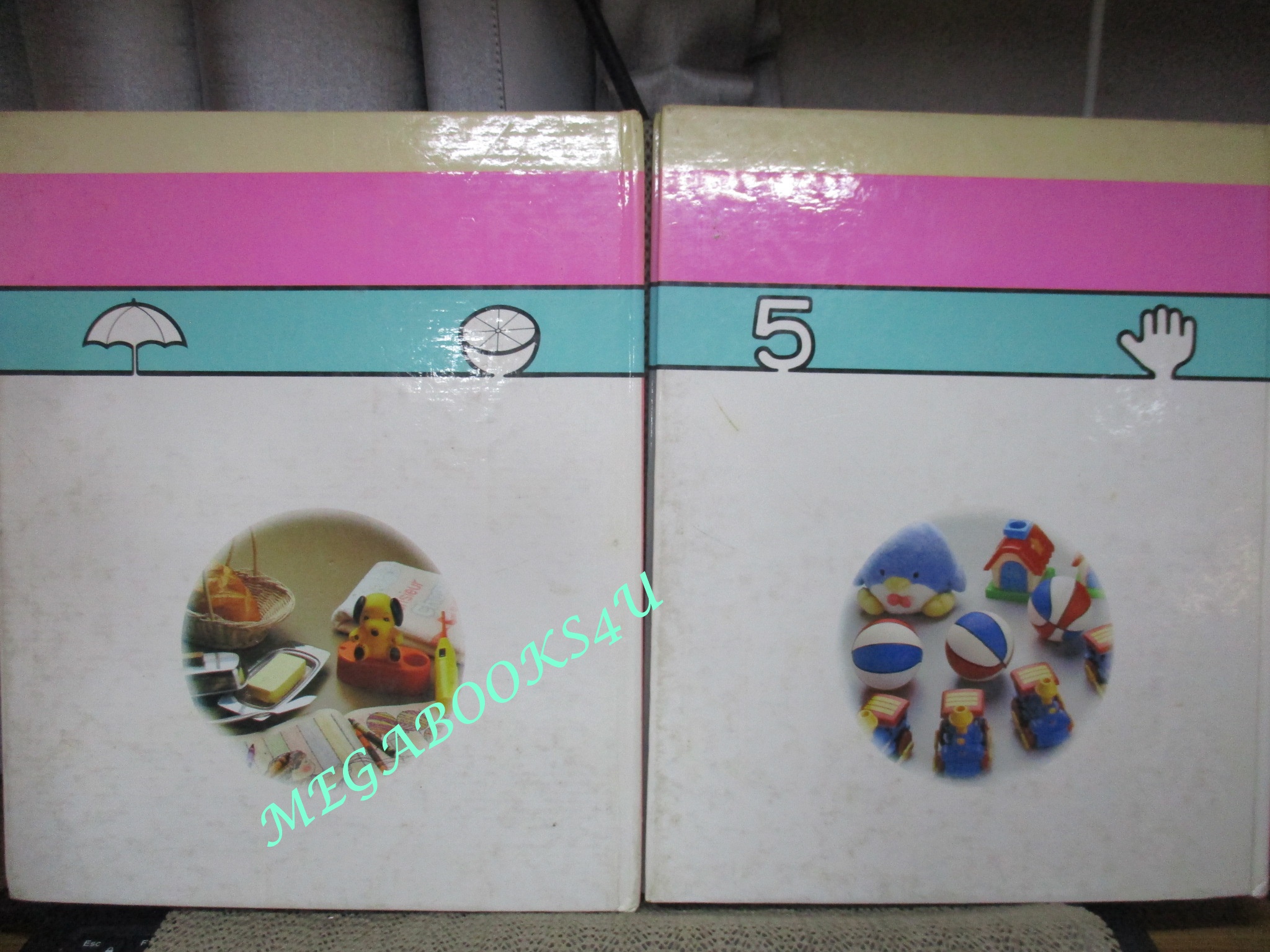 หนังสือ ชุดเรียนรู้ภาษาอังกฤษเบื้องต้นสำหรับเด็ก 2 ภาษา ครบชุด เล่ม01-10 สภาพดี