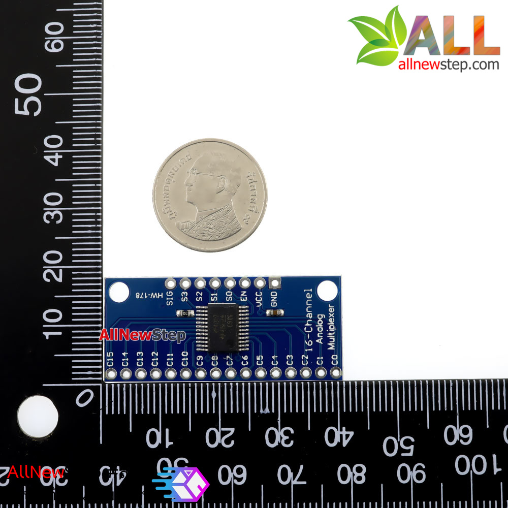 16-Channel Analog/Digital MUX Breakout - CD74HC4067 ไอซี เลือกสัญญาณ ขยายขา Analog/Digital 16 ช่อง