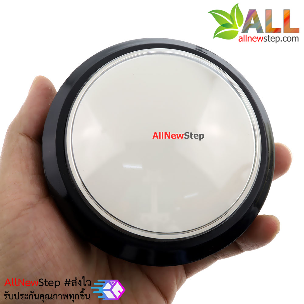 ปุ่มกดตู้เกม สวิตช์กดติดปล่อยดับขนาดใหญ่ 100mm พร้อมไฟ LED สีขาว