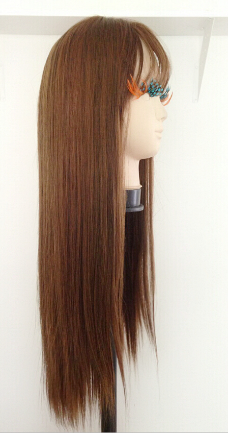 C1136 วิกผมยาว เเสกกลางเห็นหนังศรีษะ หน้าม้าบาง